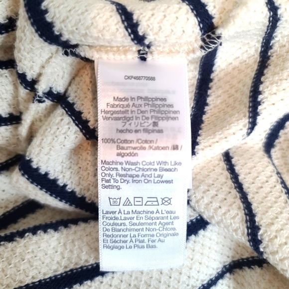 MADEWELL Striped Button-Front Collared Knit Cardigan - Picture 6 of 12